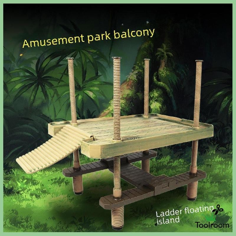 [ห้องเครื่องมือ] Turtle Planking Decorative Fasy Easy Turtle Turtle Turtle Floating Dock พร้อม A