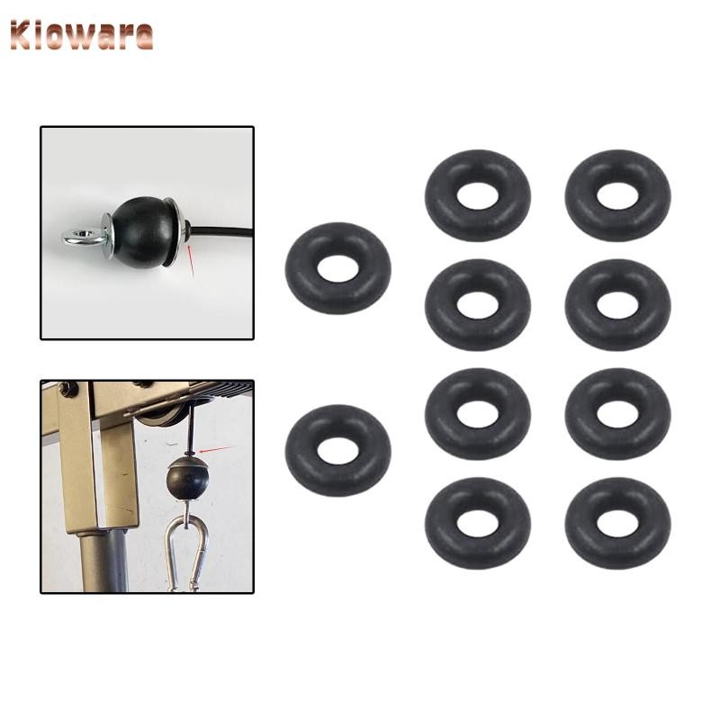Kloware ยาง O-Ring Ball Stopper สีดำ ขนาด 4 มม. อุปกรณ์เสริมสำหรับ_home_gym_machines