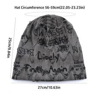 CHILDJOYLYN หมวกพิมพ์ลายตัวอักษร หมวกวินเทจสไตล์ Wasteland หมวกใบเล็กสำหรับสวมใส่ง่าย ในสไตล์ฮิปฮอปและเสื้อ.streetwear