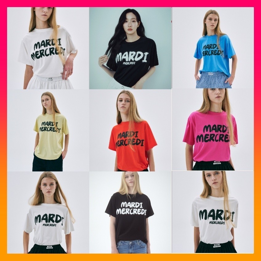 เสื้อยืด Tuesday Wednesday พร้อมโลโก้พู่ขน่ารัก จัดส่งไว