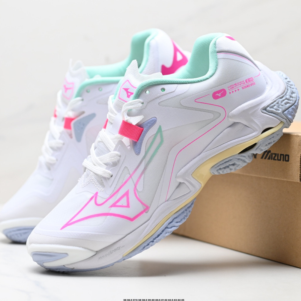 รองเท้าฝึกซ้อม Mijin Wave Lightning Z8 แบบ Low-top กันลื่น สวมใส่สบายและเป็นของแท้