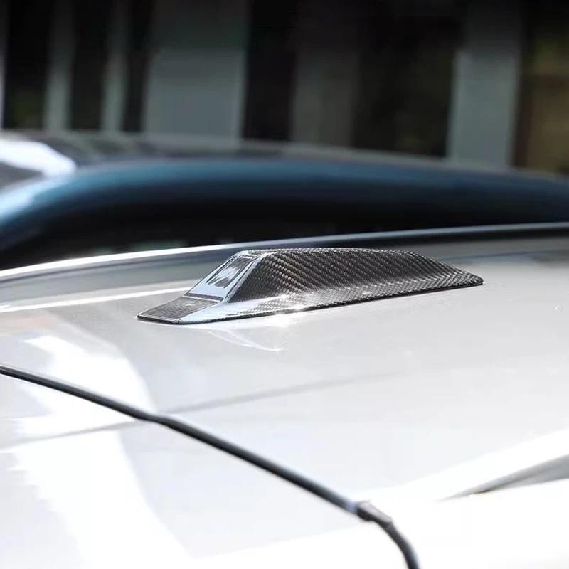 ABS คาร์บอนไฟเบอร์ Shark Fin Antenna Cover Trim สําหรับ BMW 5 Series 7 Series i5 i7 G68 2024-2025 - 