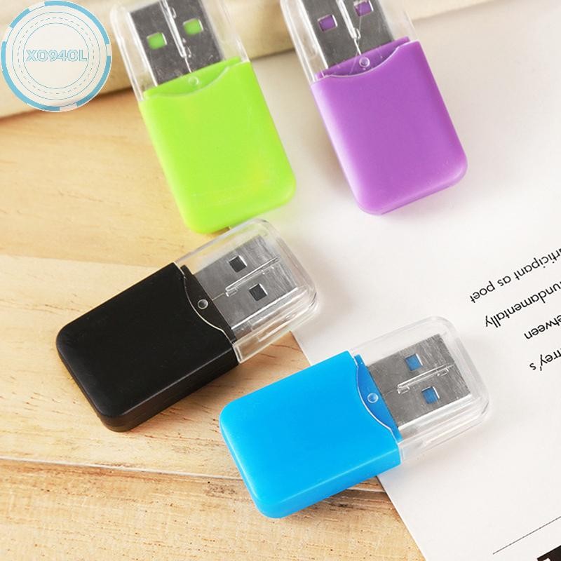 Xo94ol ใหม่ Mini Memory Card Reader USB 2.0 อินเทอร์เฟซ Micro SD TF แฟลชแบบพกพาอะแดปเตอร์คุณภาพสูงสํ