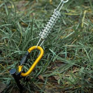 สปริงกันกระชาก Tent Spring Buckle สปริง ความเหนียวดี ความสะดวกในการใช้งาน วัสดุแข็ง สำหรับรั้งเชือกเต็นท์กันสะบัด