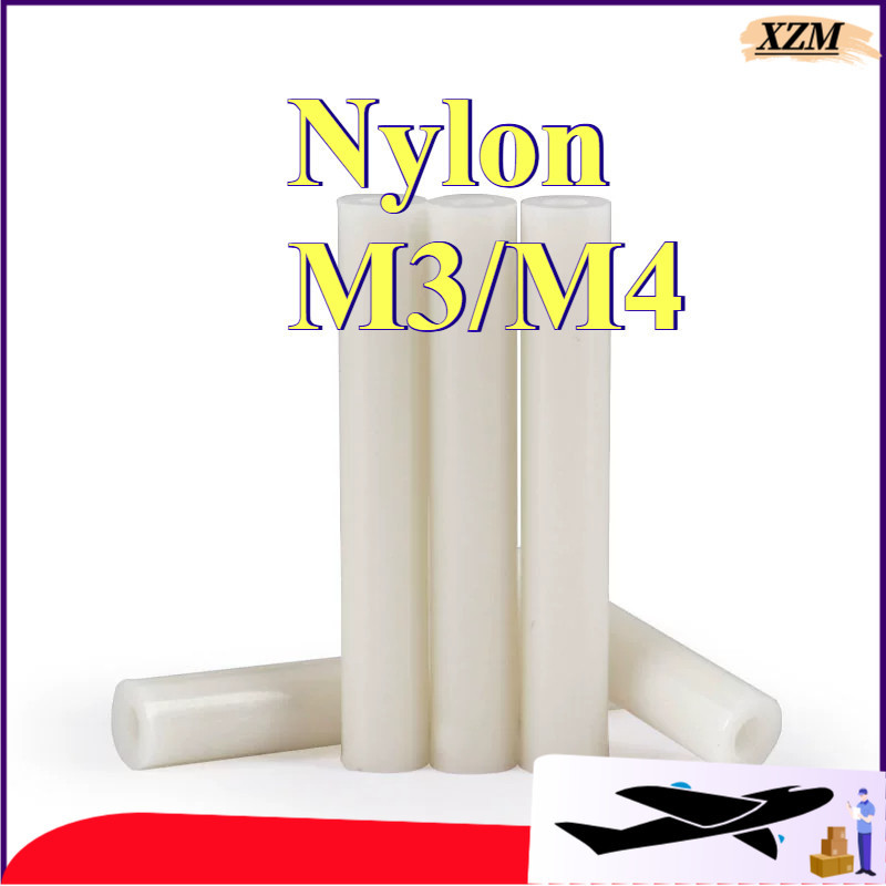 คอลัมน์แยก ABS สีขาว, คอลัมน์แยกฉนวน, คอลัมน์แผ่นพลาสติก 3mm4mm ผ่านคอลัมน์ปลอกไนลอน [CZT-MB]