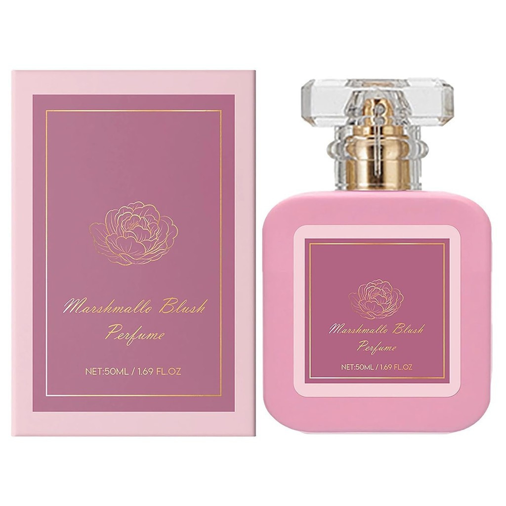 Pink Blush Shams Al Emarat Khusi Eau De Parfum Spray, Marshmallow Blush Perfume for Women, Romantic 