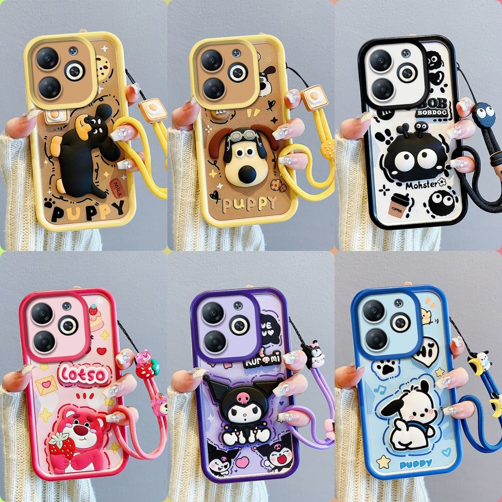 เคส TECNO SPARK GO 2024 เคสโทรศัพท์ตุ๊กตาสติ๊กเกอร์น่ารัก