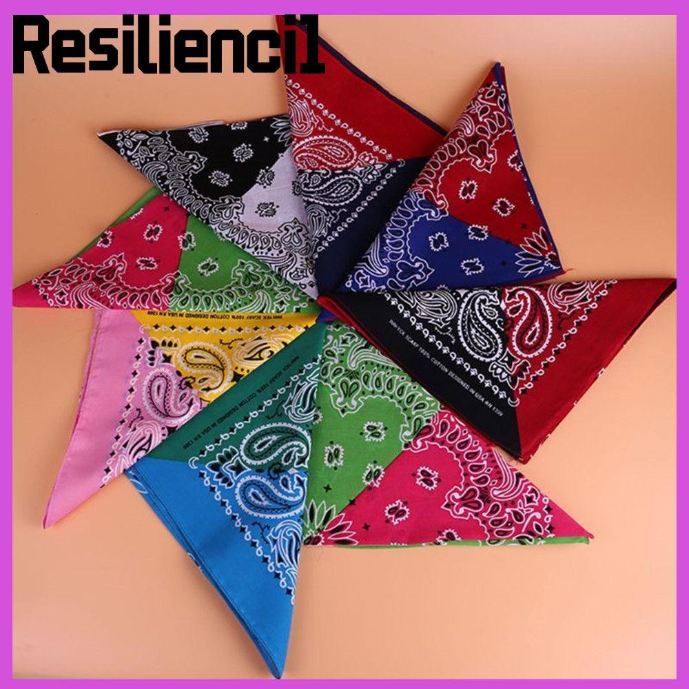 RESILIENCI1 Bohemian Headband Double Color Cotton Hip-Hop ผู้ชายผู้หญิงผ้าพันคอ