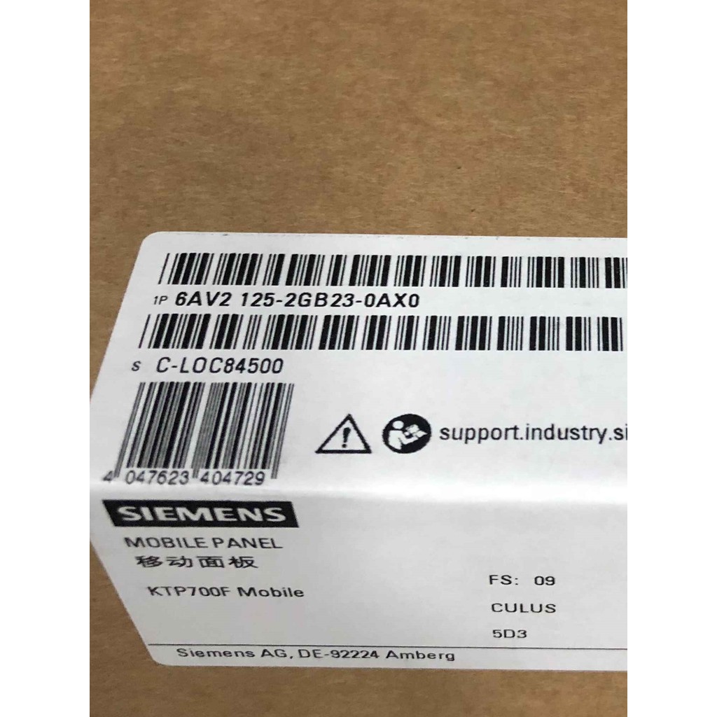 6AV2124-0GC01-0AX0 Siemens TP2331 23 ซม.แผงประณีต 6AV2 124-0GC01-0AX0