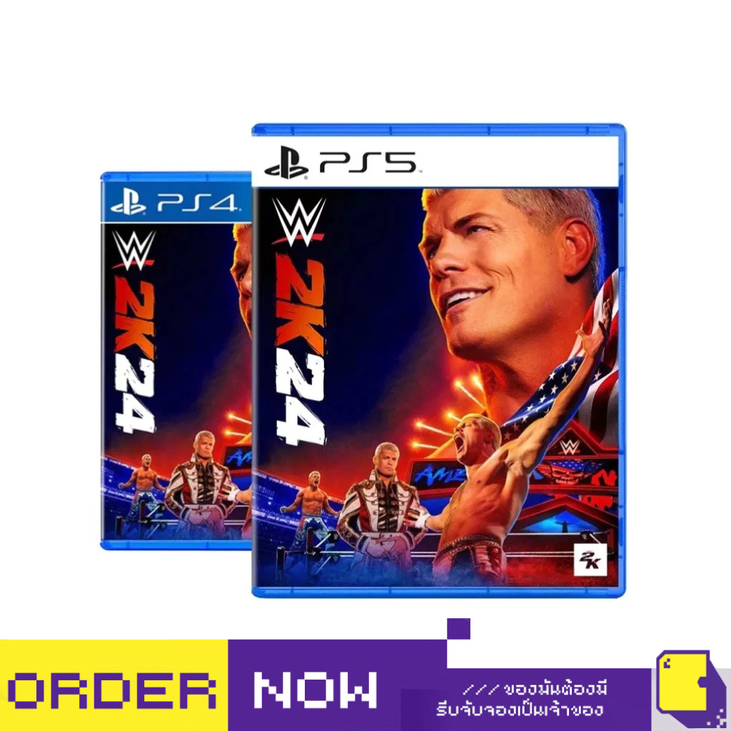 [+..••] พร้อมส่ง | PS4 / PS5 WWE 2K24 (เกม PlayStation™ 🎮)  | By ClaSsIC GaME