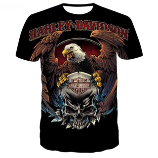 ผู้ชายs เสื้อยืด Full Body 3d พิมพ์ O-คอ Tshirt แฟชั่น Eagle เสื้อยืดลําลองเสื้อแขนสั้น