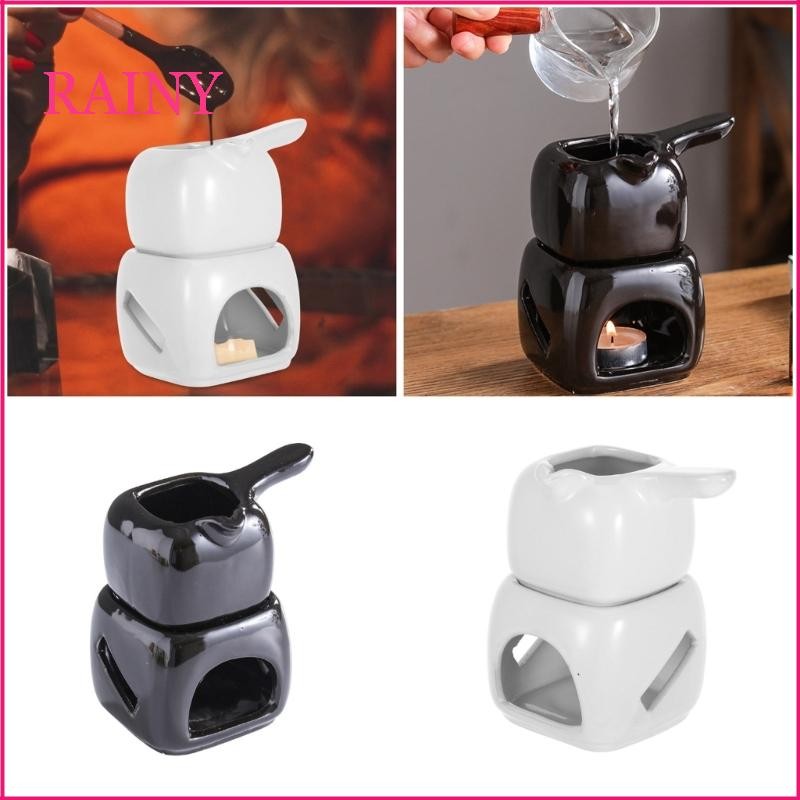 RAINY MultiFunctional Ceramic Chocolate Fondue Aromatherapies Oil Burners Oil Diffuser สําหรับละลายเ