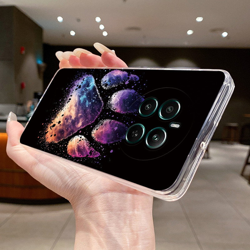 สําหรับRealme 12 + 5G RMX3867 / Realme12 4G RMX3871 Jellyซิลิโคนนุ่มTPUกรณีแฟชั่นสไตล์พิมพ์รูปแบบกระต่ายแมวดอกไม้โปร่งใสฝาครอบป้องกัน - รูปที่ 7