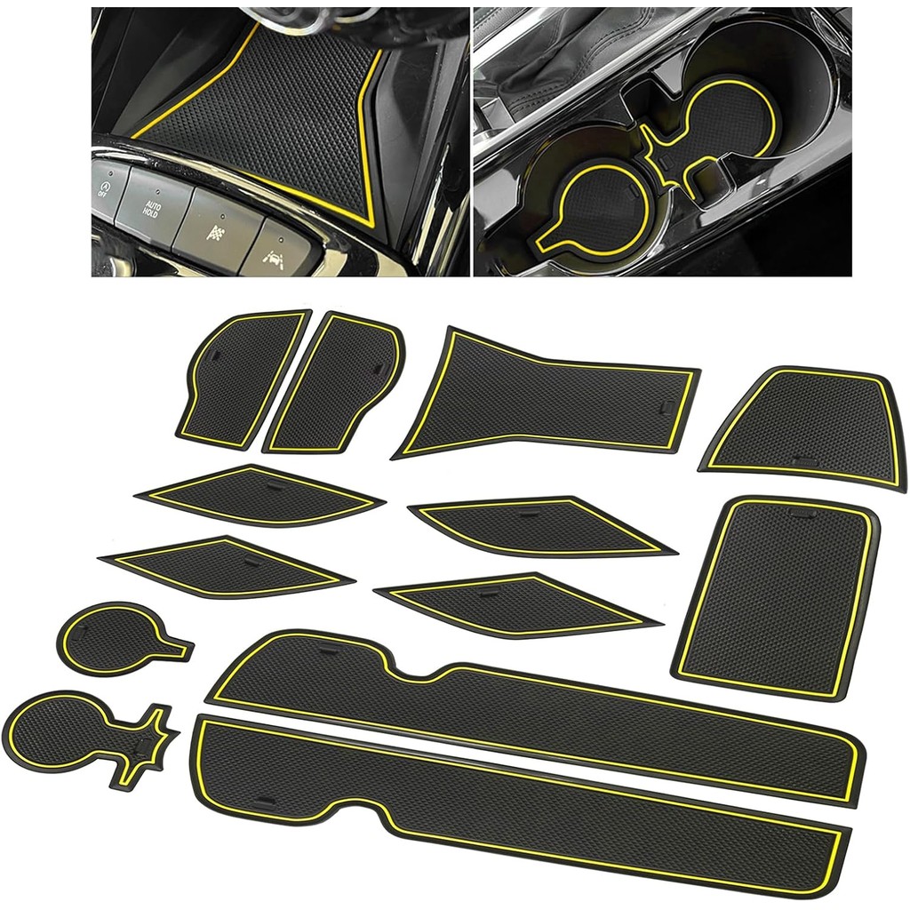 SENSHINE สําหรับ Chevy Trax อุปกรณ์เสริม 2024 2025 ที่วางแก้วใส่ประตูคอนโซลกลาง Liner Pad สําหรับ Ch