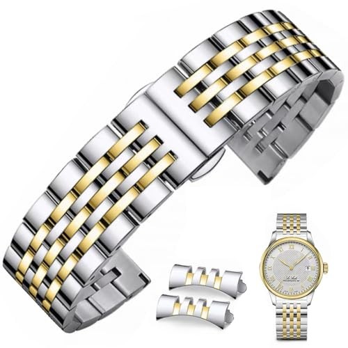 [FOUUA] Stainless Steel Watch Band - Metal Strap for Smartwatches & Traditional Watches - Replacemen