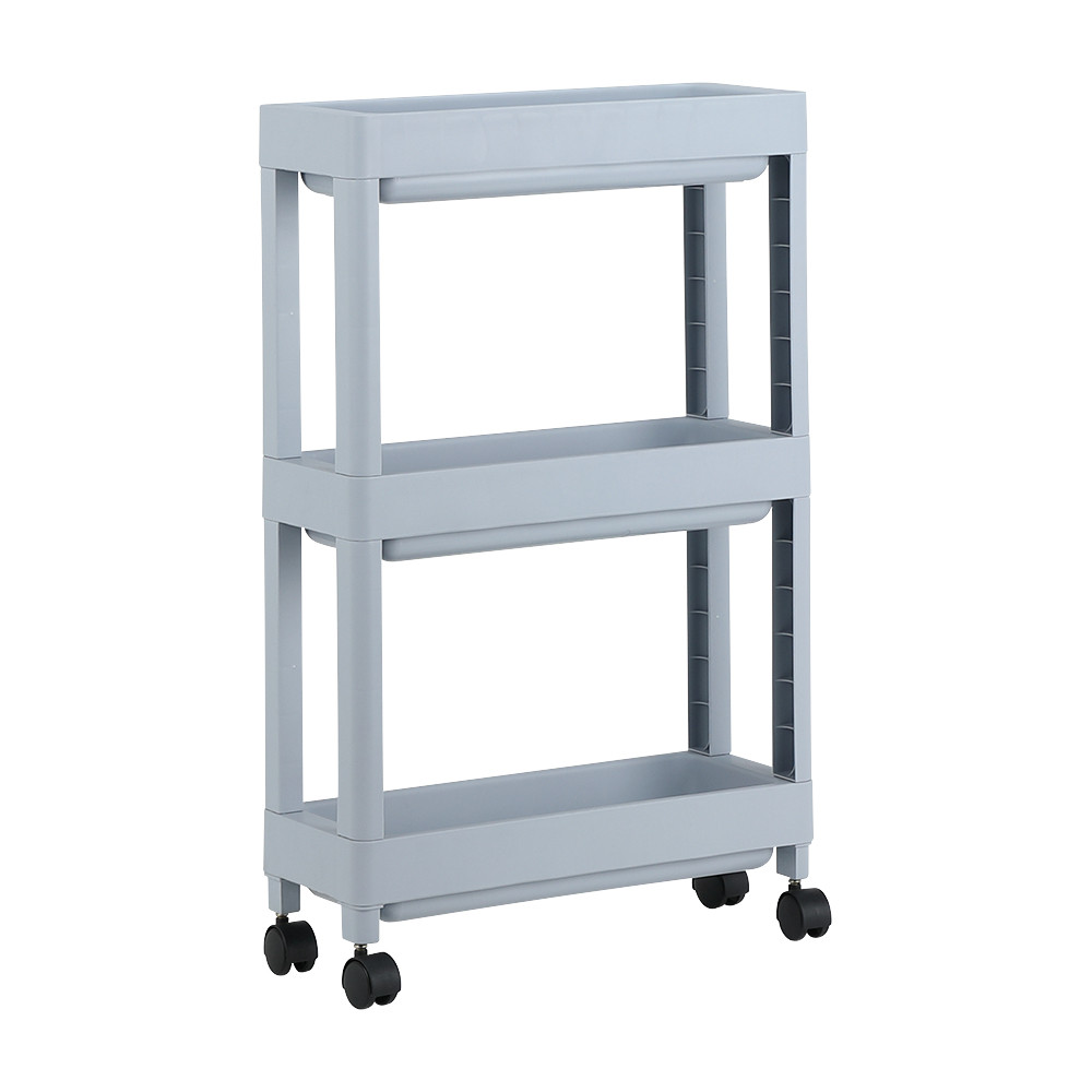 INDEX LIVING MALL ชั้นวางของ 3 ชั้น พร้อมล้อ รุ่นอีโค่ - สีน้ำเงิน