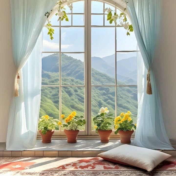 [ส่งจากไทย จัดส่งเร็ว]การปรับปรุงผนังพื้นหลังผ้า อิน ขนาดเล็กสดห้องนั่งเล่นห้องนอนหน้าต่างพื้นหลังผ้า 3ง สามมิติพระพื้นหลังผ้า