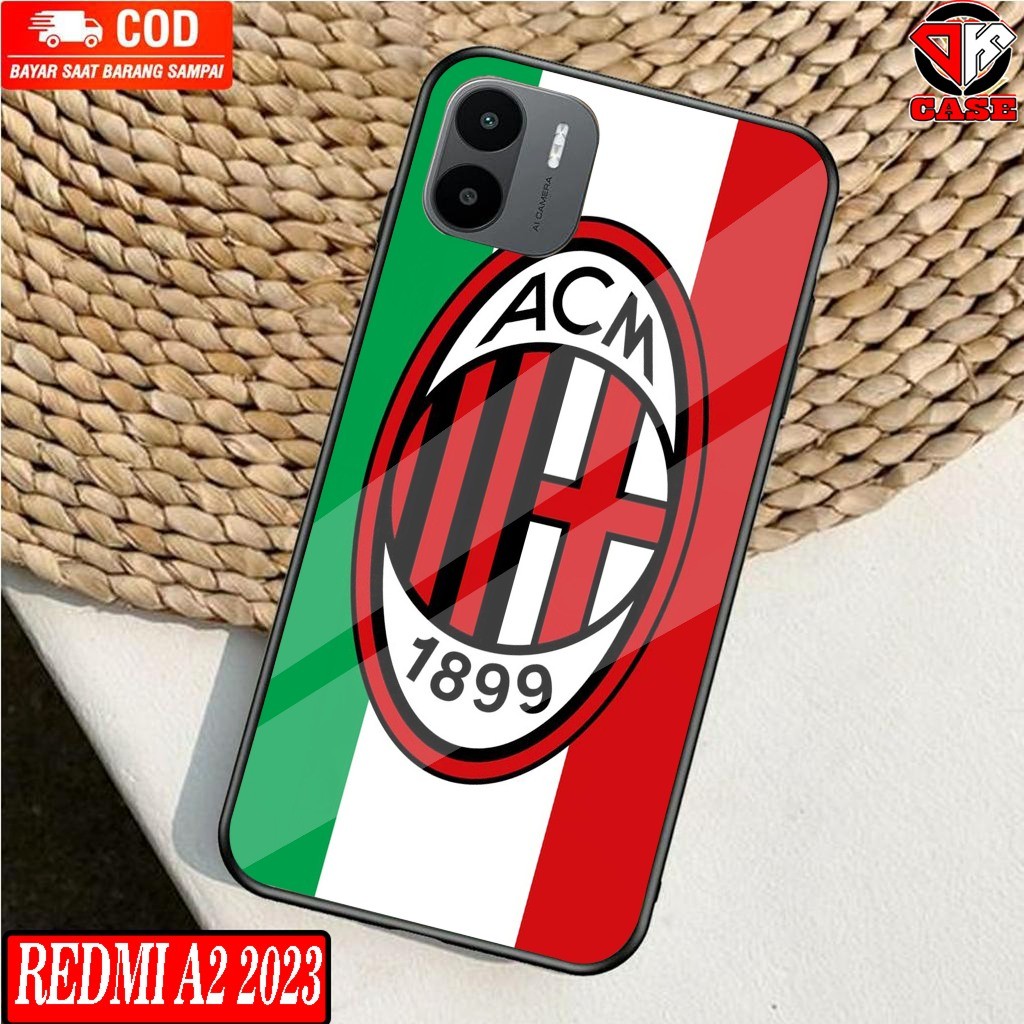 HARDCASE 2D REDMI A2 2023 / A1 2022 / MI 8 / MI 8 PRO / P0C0 X3 / FOOTBALL CLUB MOTIF (AC MILAN) ปลอ