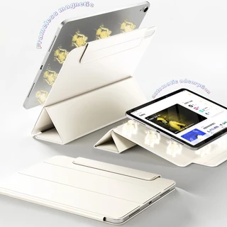 เคสแม่เหล็กFor IPad gen11 Air6 Air13 gen10 Pro11 mini6 mini7 Air5พร้อมฝาพับรูปตัว แบบแม่เหล็กถอดได้