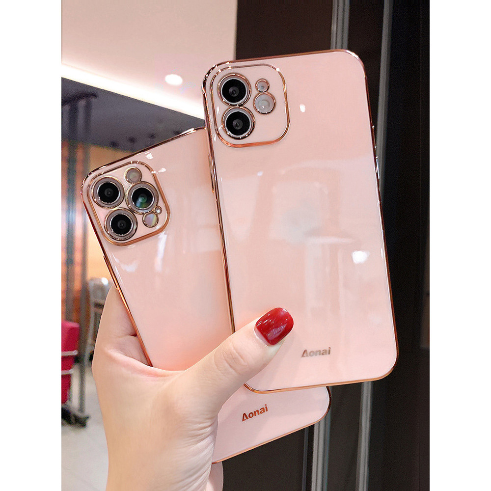 เหมาะสําหรับ vivoS17 เคสโทรศัพท์ชุบเรียบง่ายซิลิโคน iqoo11Pro เคสป้องกัน Y78 สไตล์ใหม่ 35Y16 MZ5U
