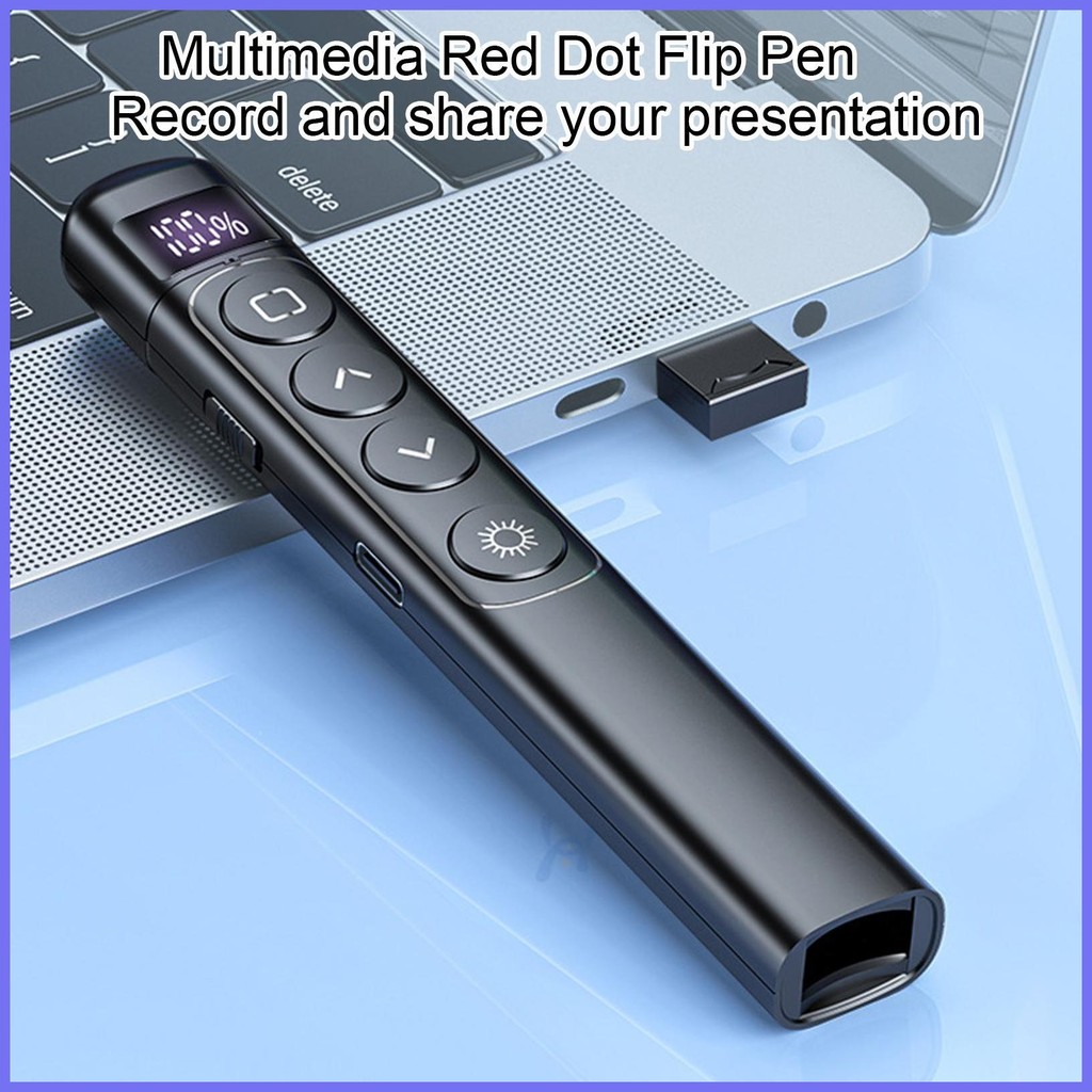 Wireless Presentation Clicker 100 วันสแตนด์บาย Charge Display Presentation Clicker Presentations อุป