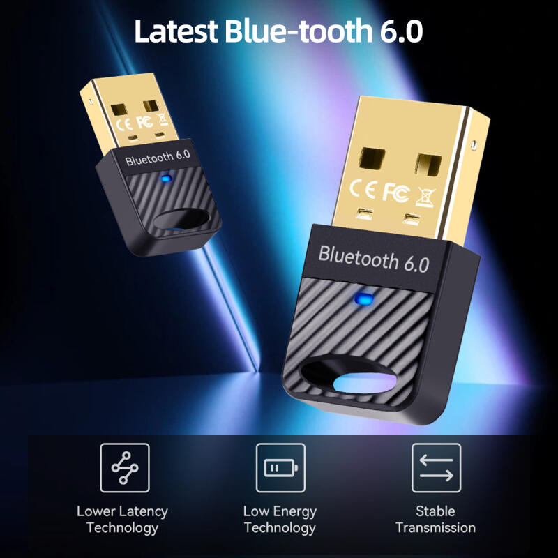 HdoorLink Bluetooth 6.0 อะแดปเตอร์เครื่องส่งสัญญาณเสียงไร้สาย USB Dongle สําหรับรถยนต์หูฟังลําโพง Windows 8.1/10/11 ไดร์เวอร์ฟรี ราคา ถูกที่สุด ดีลบีเคเค แกลเลอรีภาพที่ 2