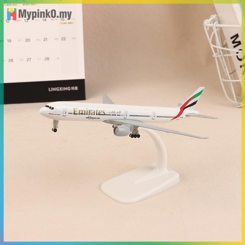 Mypink 20 ซม.B777 UAE Emirates Airline Boeing 777 เครื่องบินรุ่น Die-casting โลหะผสมเครื่องบินโลหะ L