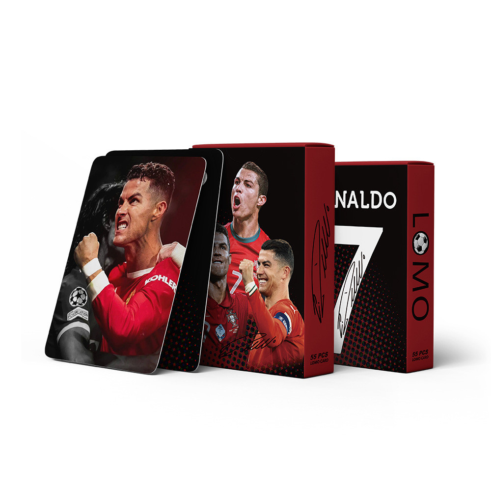 55-92pcs อเมริกันฟุตบอลบาสเกตบอล Star Cristiano Ronaldo Lomo การ์ด Kyrie Irving สติกเกอร์ Kobe Bryan