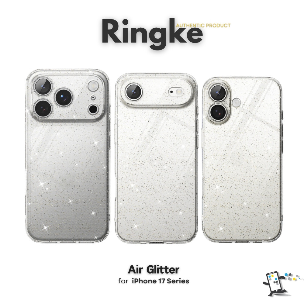 Ringke Air Glitter เคสสำหรับ iPhone 17 Pro Max, iPhone 17 Pro, iPhone 17 และ iPhone (17) Air