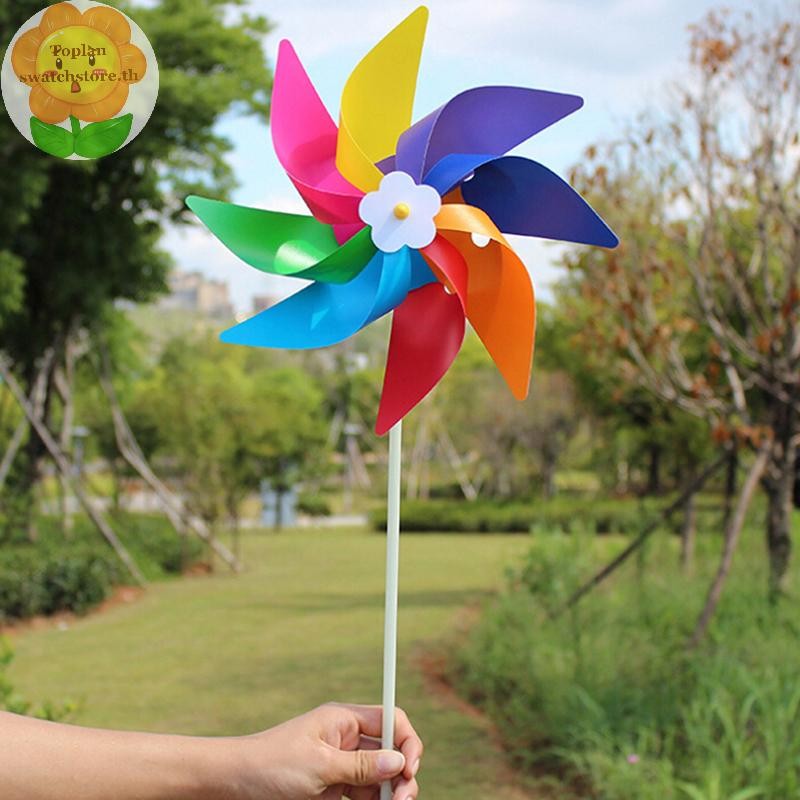 Toplan Garden Yard Party กังหันลมกลางแจ้ง Wind Spinner เครื่องประดับตกแต่งของเล่นเด็ก TH