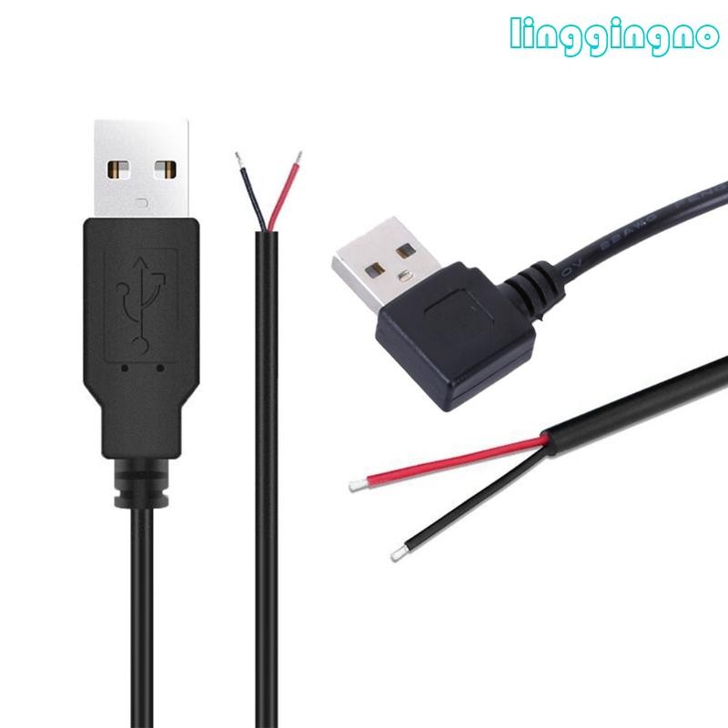 RR 30 ซม.100 ซม.200 ซม.สายไฟ 22AWG USB ชาย 2Pin สายไฟชาร์จ