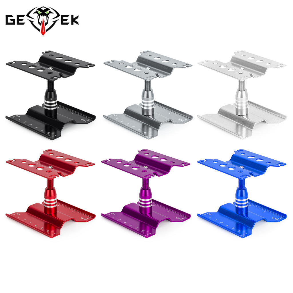 อลูมิเนียมสถานีซ่อมทํางานประกอบแพลตฟอร์ม 360 องศาหมุนสําหรับ 1/16 1/18 1/24 RC Crawler Axial SCX24 Traxxas TRX4M