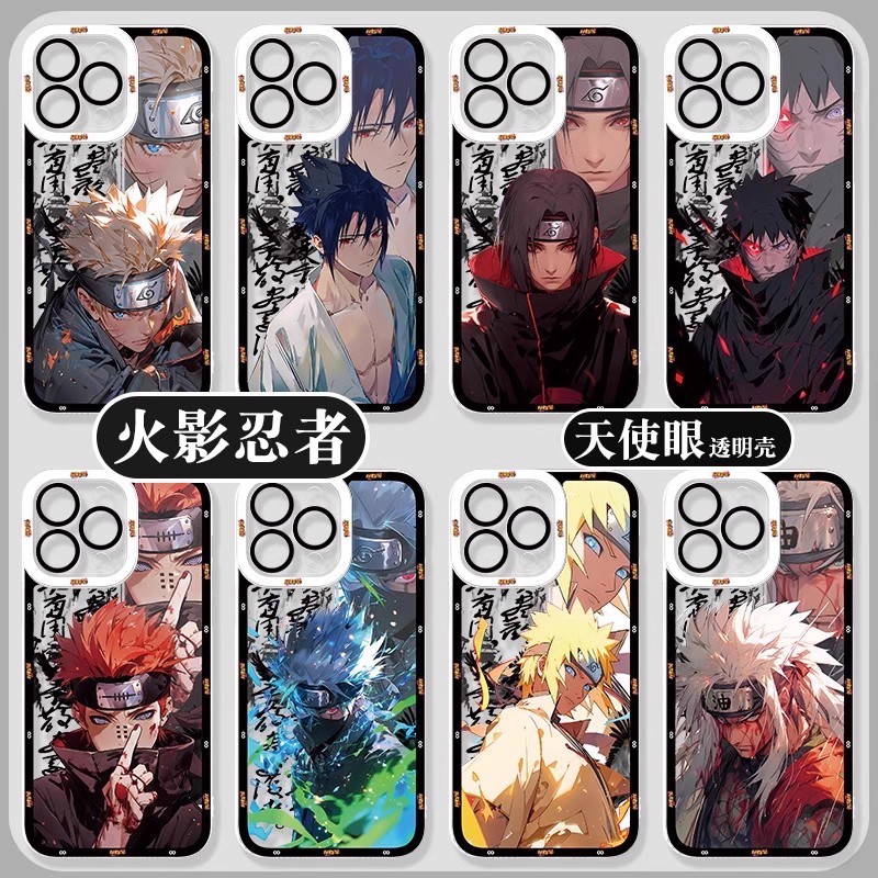 อะนิเมะ NARUTO Uchiha Obito Hatake KakashiสําหรับIPhone 16 15 Pro Max Plus 16E 17 Pro 17 Air I17 I6 