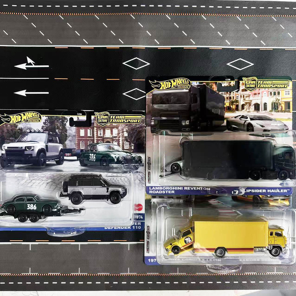 Hot Wheels hotwheels วัฒนธรรมรถขนส่ง Fleet Lamborghini Alpha Mercedes-Benz GTR FLF56