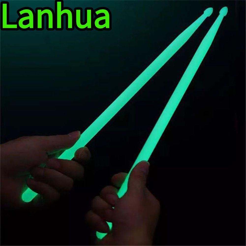 LANHUA 1 คู่ Drum Stick Drumsticks Nylon Fluorescent 5A