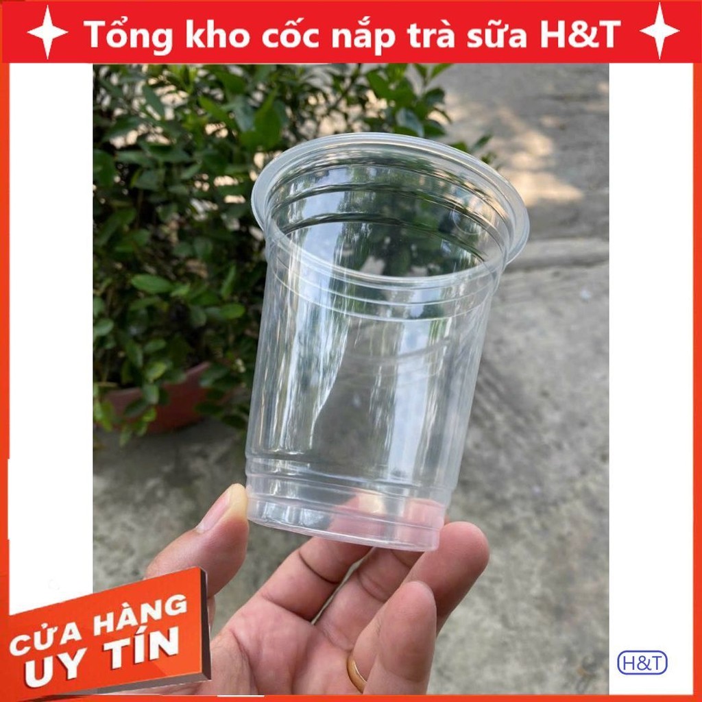 H&T ขายส่งถ้วย PP ขนาด 400 มล. 1000 ใบ พร้อมปาก 95 มม. นุ่ม หนา ใส เงา สวย;