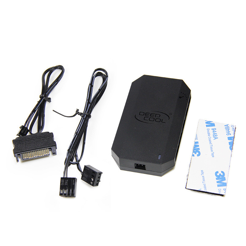 Kyushu Fengshen Fan Hub 4PIN PWM การควบคุมความเร็วหนึ่งจุดสี่/หนึ่งจุดสิบพัดลมแหล่งจ่ายไฟขยายซ็อกเก็