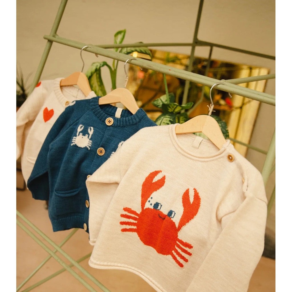 「สินค้าลิขสิทธิ์แท้」IRIS KIDS Aw  IKS35020 Crabby Cutie top/pants สไตส์เกาหลี ผ้านุ่มใส่สบาย ชุดเข้าเซ็ทเด็ก - รูปที่ 5