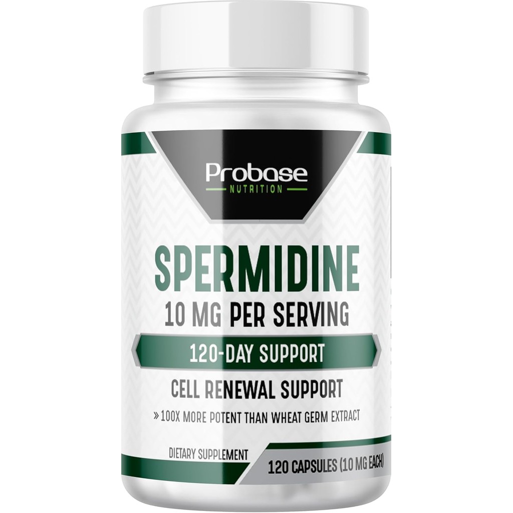 Spermidine (10mg of 99% Spermidine 3HCL - Third Party Tested) 120 Capsules