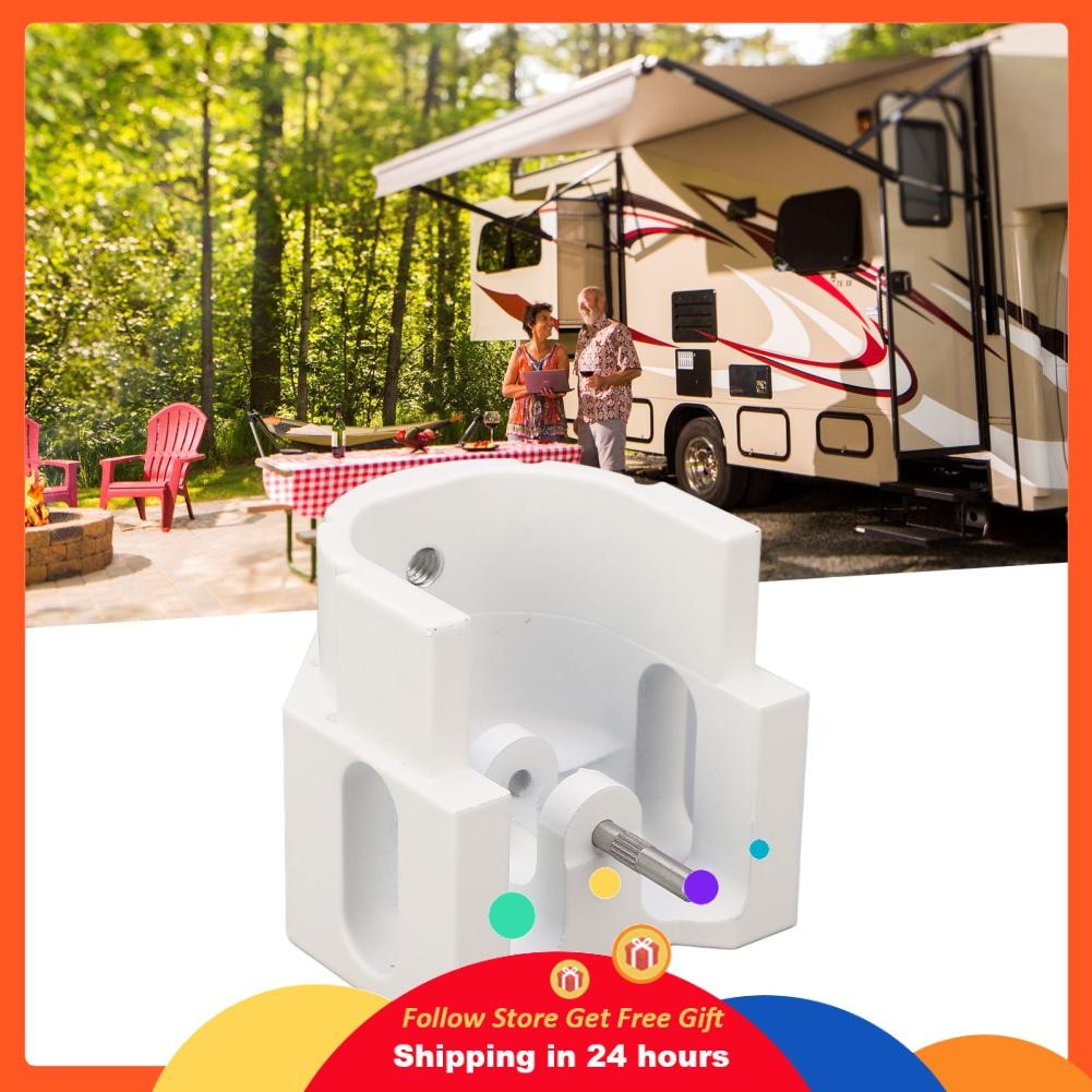 Honglai Honglai RV Awning End Plug Base การเปลี่ยนชิ้นส่วนอลูมิเนียมสีขาวอลูมิเนียมโค้งมนง่าย ๆ การต