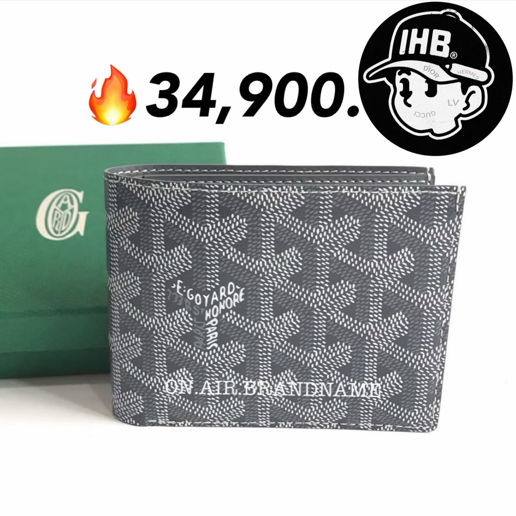 New goyard victoire wallet กระเป๋าสตางค์ สีเทา สวยฮิต ขายดี