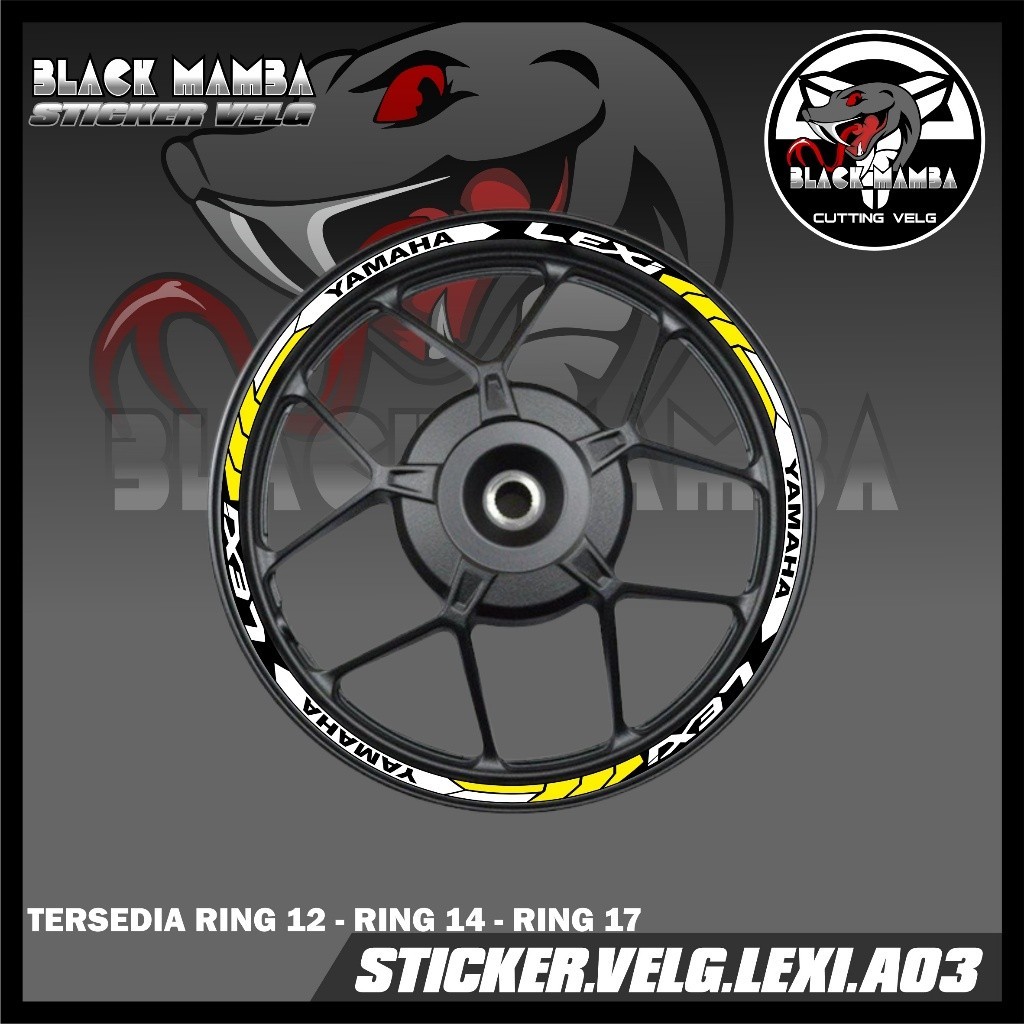 LEXI Rim Sticker - LEXI A03 Tyre/Velg Variation Strip Sticker