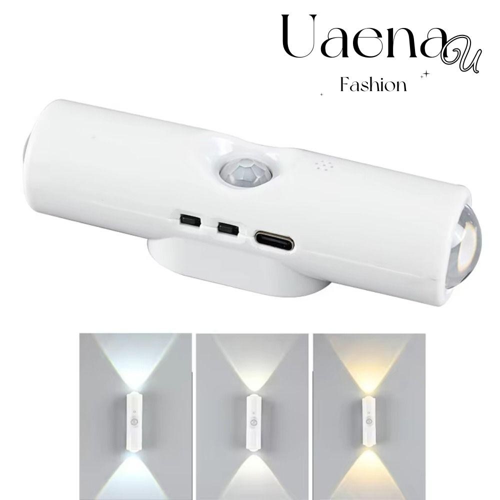 ทํา โคมไฟติดผนัง,ไฟเซ็นเซอร์ นํา ประหยัดพลังงานแบบชาร์จไฟได้, แม่เหล็กควบคุมอัตโนมัติ 3-7 สีเปลี่ยนตู้ไฟตกแต่ง