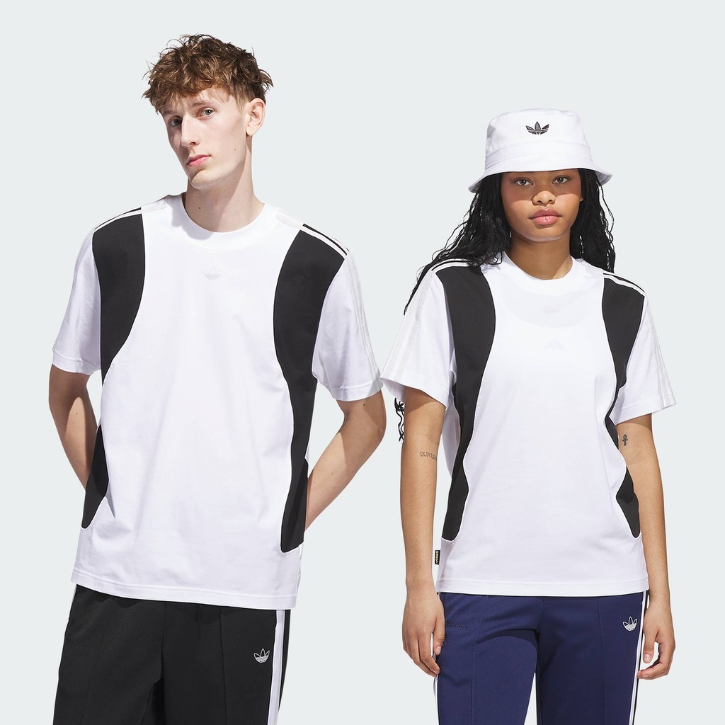 adidas สเกตบอร์ด เสื้อยืด Tyshawn Unisex สีขาว JX5464