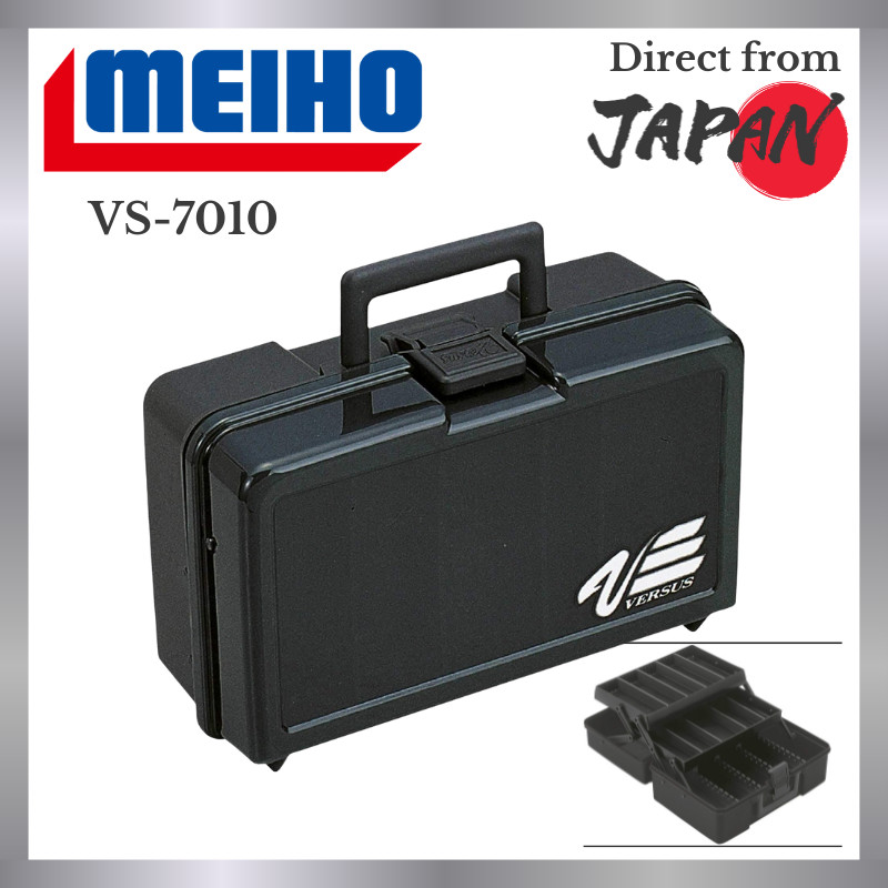 กล่องเก็บอุปกรณ์ตกปลา Meiho VS-7010 สีดำควัน ทนทาน รหัสสินค้า 801331 [นำเข้าจากญี่ปุ่น]