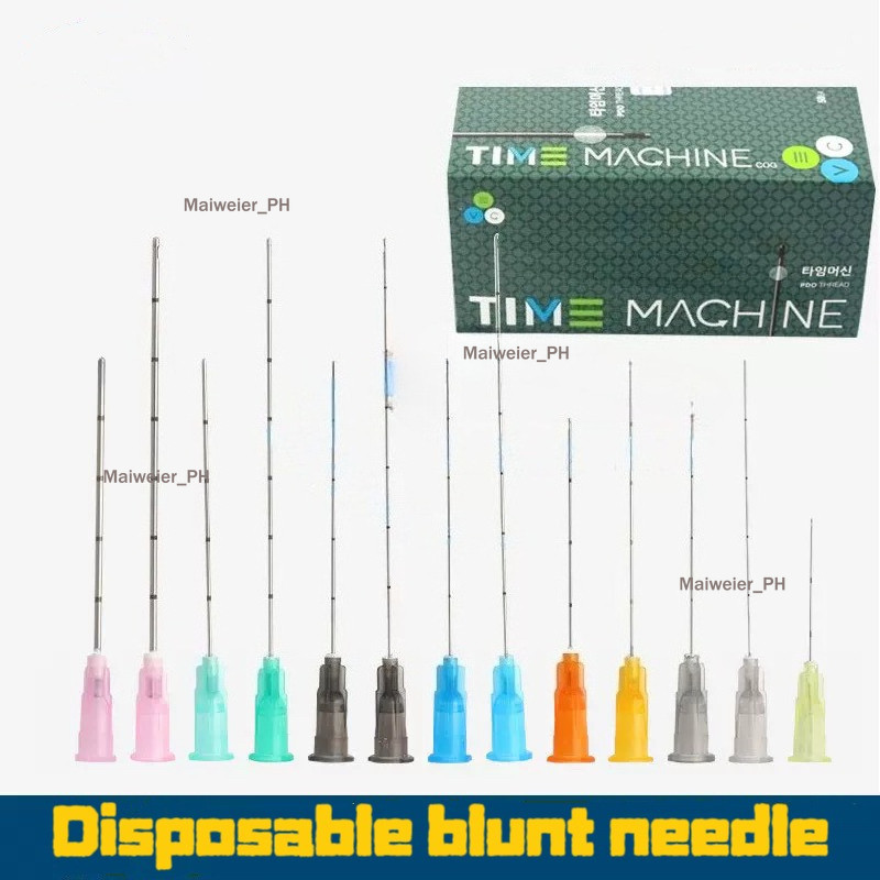 50 ชิ้น 22G23G25G27G ทิ้ง Blunt Tip Cannula เข็มสําหรับฟิลเลอร์