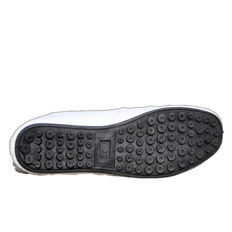 รองเท้าลําลองอินเทรนด์สําหรับผู้ชายรองเท้าหนังขนาดเล็กสังคมเยาวชนสไตล์เกาหลียางแต่เพียงผู้เดียวผู้ใหญ่รองเท้าโลหะตกแต่ง - รูปที่ 5