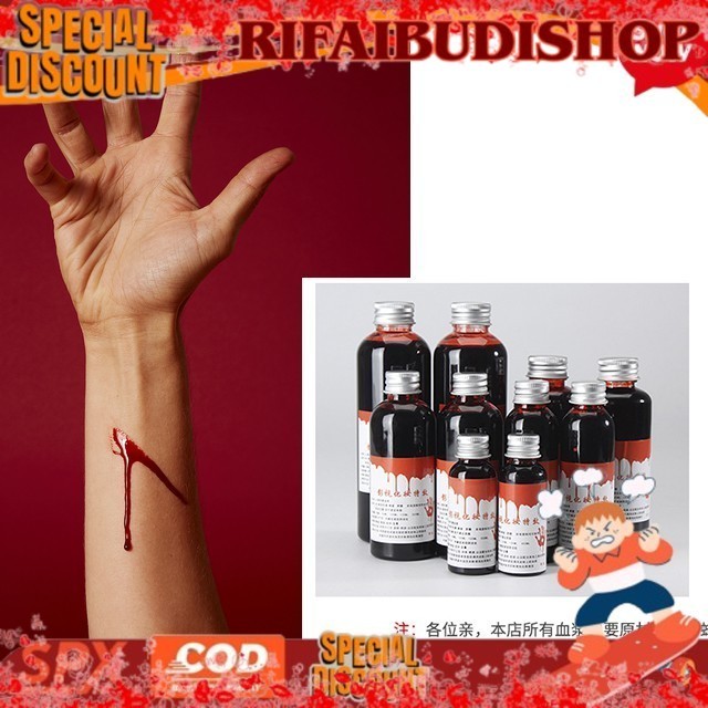 FBB เลือดปลอมขวดพลาสม่าเลือดปลอมอุปกรณ์ประกอบฉากคอสเพลย์แวมไพร์ขวดเล่นตลกของเล่น VIRAL ECOS CCOS