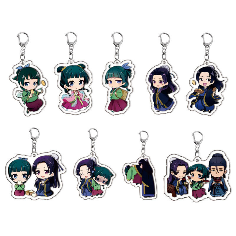 แฟชั่นใหม่อะนิเมะ Apothecary Diaries พวงกุญแจอะคริลิคน่ารัก Maomao รูปพวงกุญแจพวงกุญแจสําหรับกระเป๋า