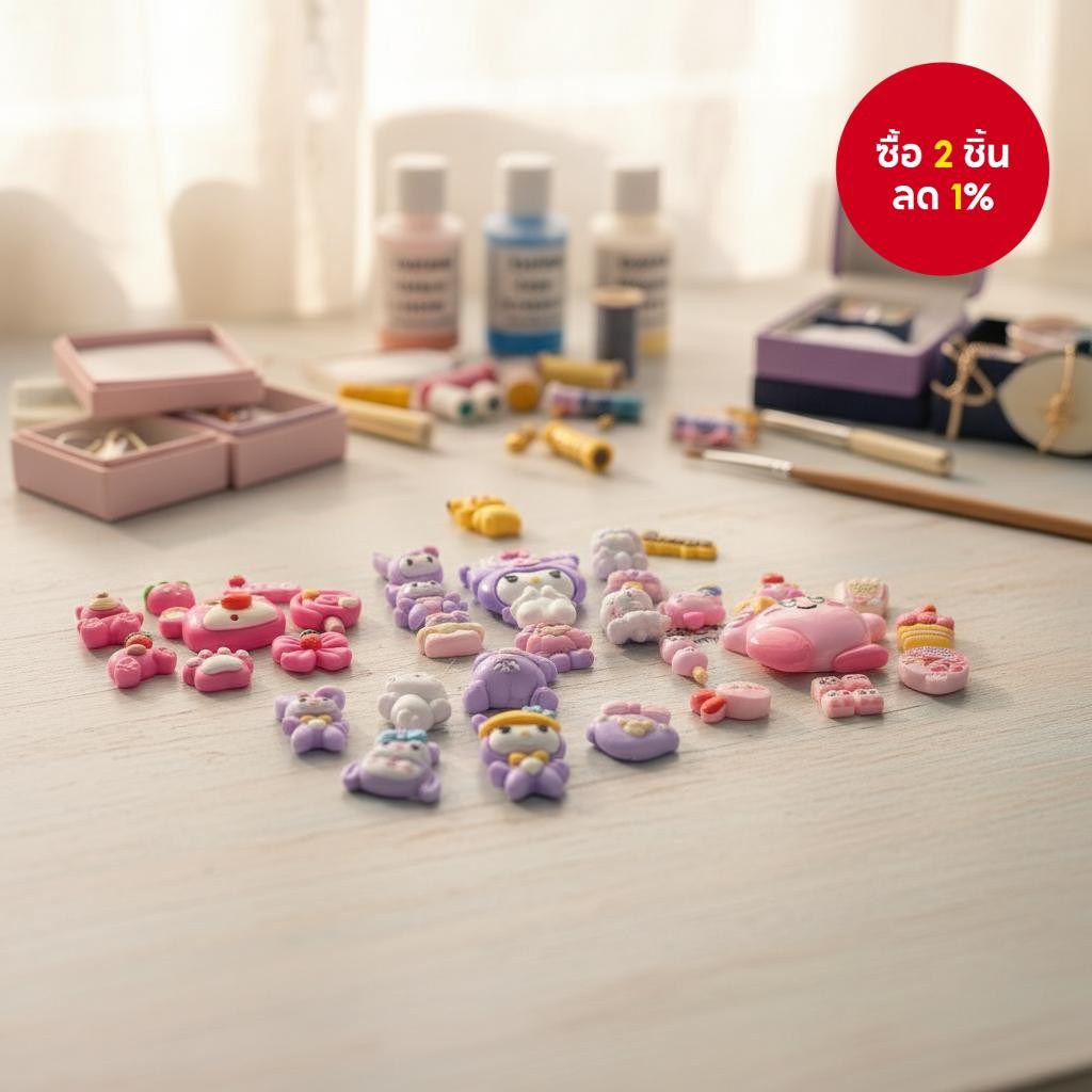 Croc jibitz ตัวติดรองเท้าลายคุโรมิ หมีสตรอเบอร์รี่ ปิกาจู เมโลดี้ – อุปกรณ์ DIY สนุกๆ สําหรับรองเท้า